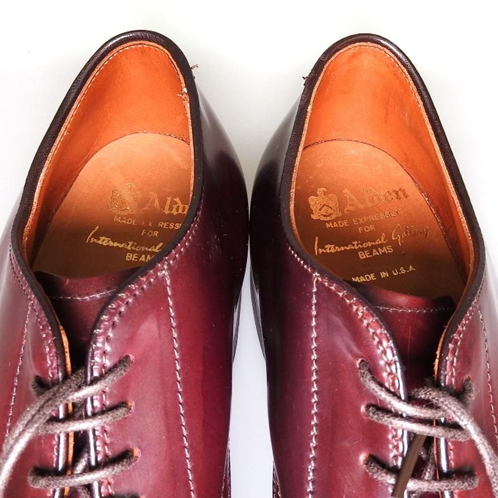 ALDEN Vチップ コードバン バーガンディ サイズ7ハーフ オールデン ALDEN Vチップ コードバン バーガンディ サイズ7ハーフ