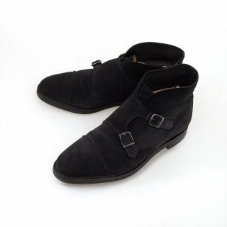 定価30万 現行ロゴ希少 レア 8E ジョンロブ ウィリアム スエード ブラック 定価30万 現行ロゴ希少 レア 8E ジョンロブ ウィリアム スエード