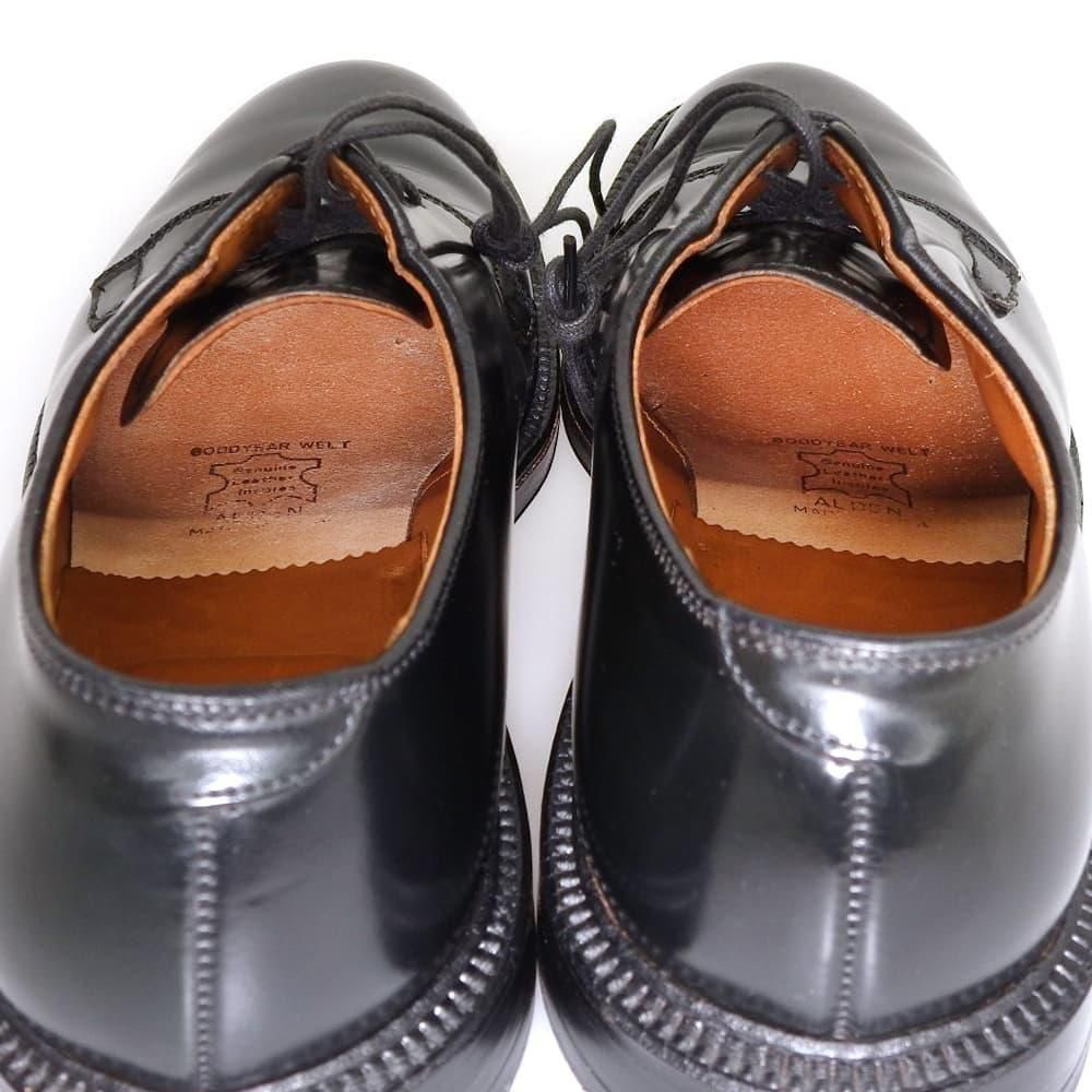 Alden オールデン 9901 ビームス別注 8.5Dコードバン プレーントゥ オールデン 9901 プレーントゥ コードバン ブラック サイズ5.5D