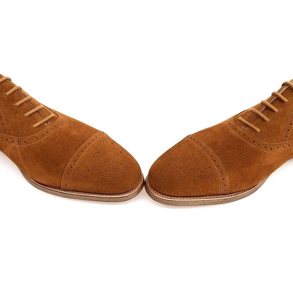 ジョンロブ SAUNTON(ソーントン)セミブローグ タバコ スエード 黄色箱期 サイズ6.5E<img class='new_mark_img2' src='https://img.shop-pro.jp/img/new/icons1.gif' style='border:none;display:inline;margin:0px;padding:0px;width:auto;' />