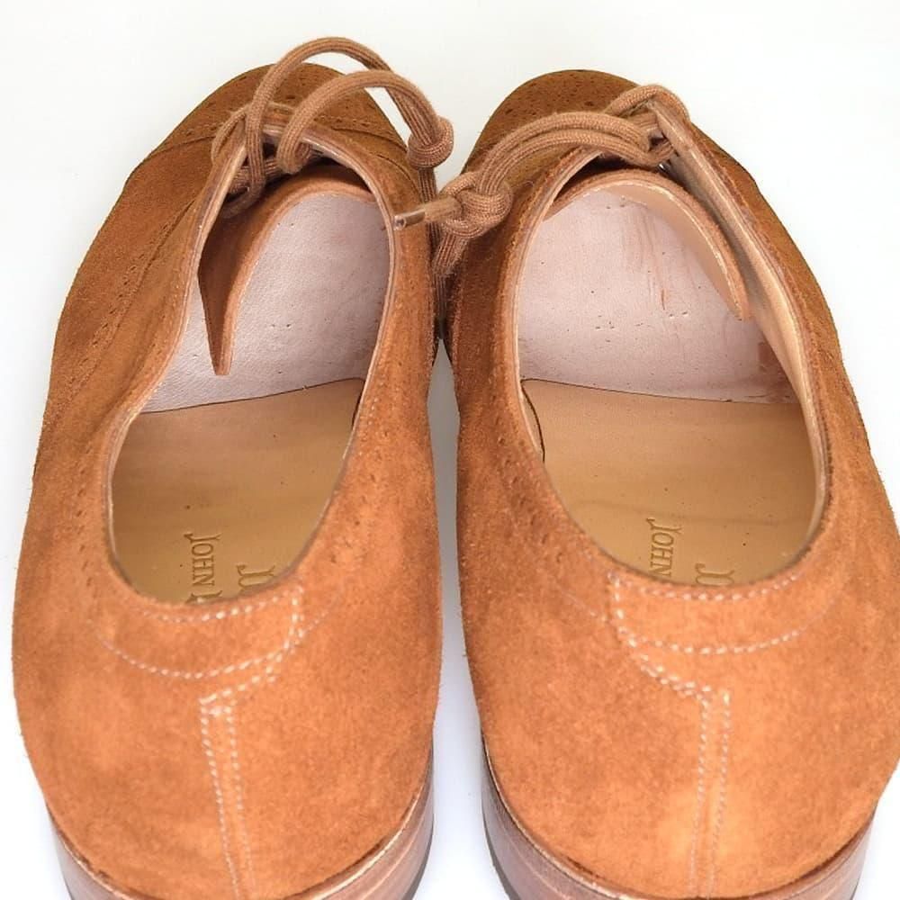 ジョンロブ SAUNTON(ソーントン)セミブローグ タバコ スエード 黄色箱期 サイズ6.5E<img class='new_mark_img2' src='https://img.shop-pro.jp/img/new/icons1.gif' style='border:none;display:inline;margin:0px;padding:0px;width:auto;' />