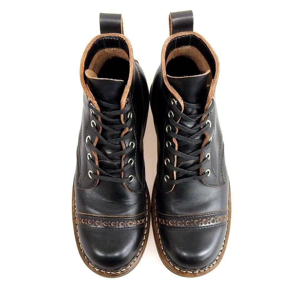 ホワイツ ブーツ セミドレス レースアップブーツ パンチドキャップ クロムエクセル ブラック サイズ6D<img class='new_mark_img2' src='https://img.shop-pro.jp/img/new/icons1.gif' style='border:none;display:inline;margin:0px;padding:0px;width:auto;' />