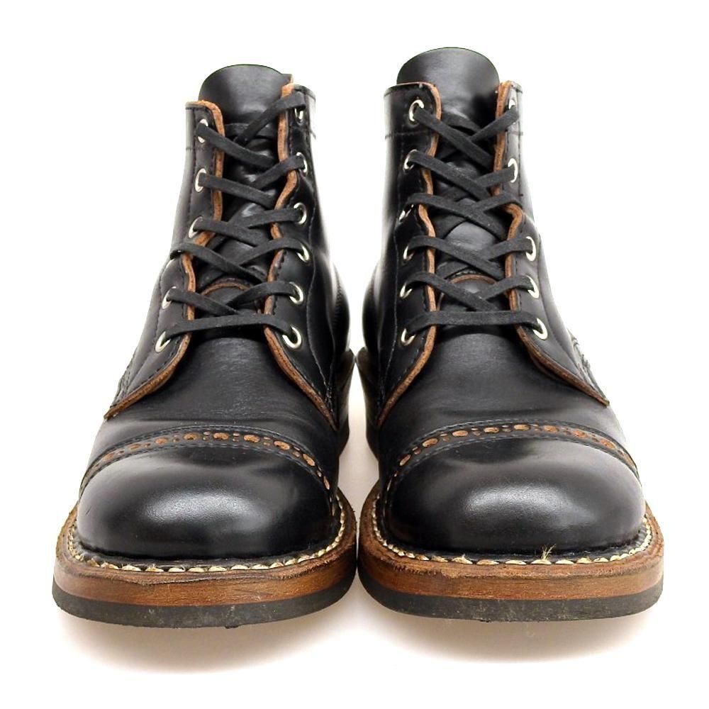 ホワイツ ブーツ セミドレス レースアップブーツ パンチドキャップ クロムエクセル ブラック サイズ6D<img class='new_mark_img2' src='https://img.shop-pro.jp/img/new/icons1.gif' style='border:none;display:inline;margin:0px;padding:0px;width:auto;' />