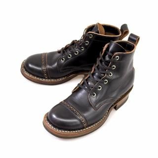ホワイツ ブーツ セミドレス レースアップブーツ パンチドキャップ クロムエクセル ブラック サイズ6D<img class='new_mark_img2' src='https://img.shop-pro.jp/img/new/icons1.gif' style='border:none;display:inline;margin:0px;padding:0px;width:auto;' />