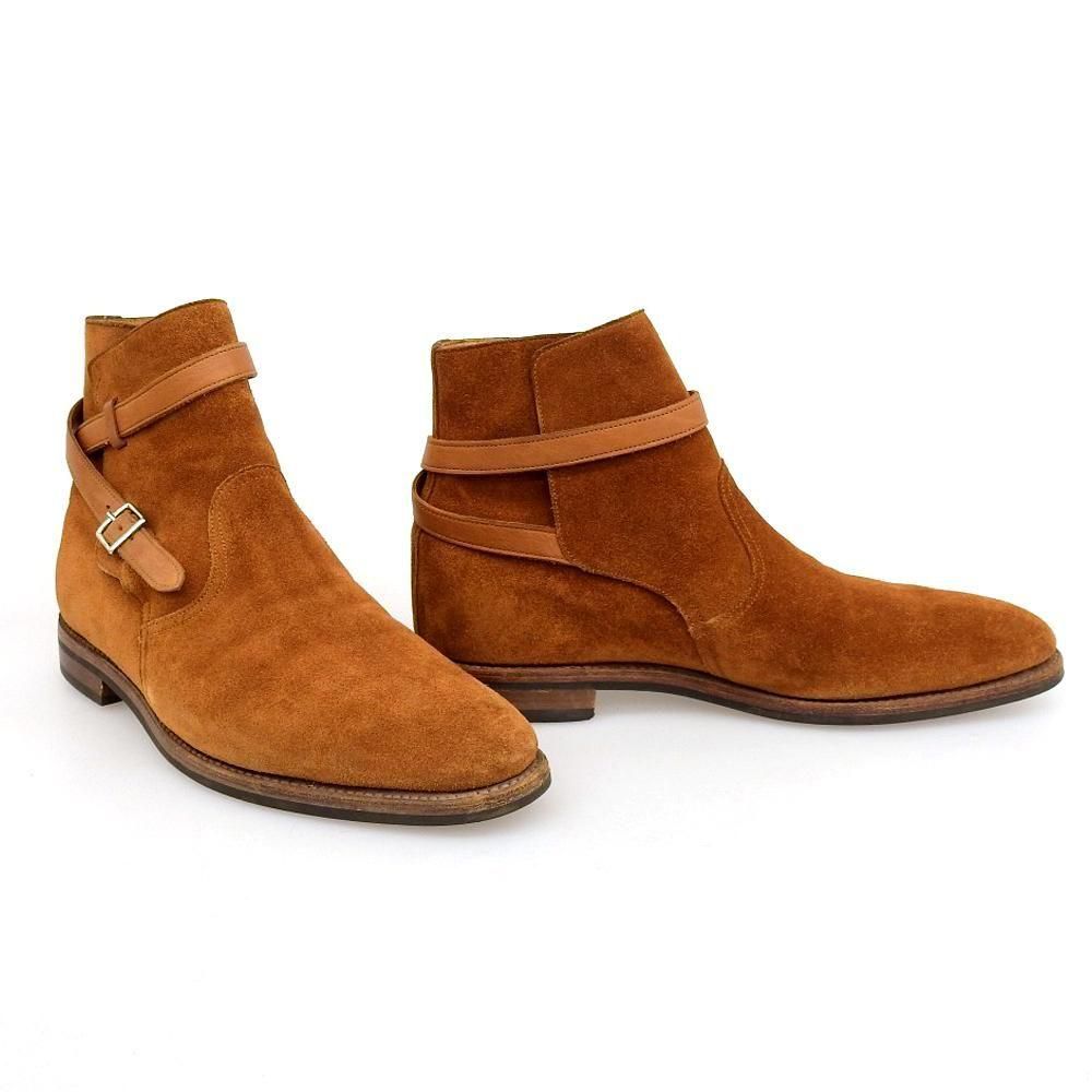 〈ジョン ロブ〉ジョッパー ブーツ　 ブラウン スエード 8E ジョン ロブ〉ジョッパー ブーツ ブラウン スエード 8E