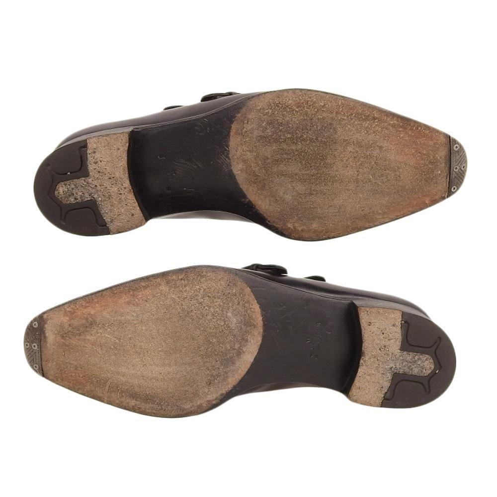 Kすけ　ジョンロブ　チャペル　10E　ブラックミュージアムカーフ ジョンロブ CHAPEL(チャペル)ダブルモンク ブラック ミュージアム