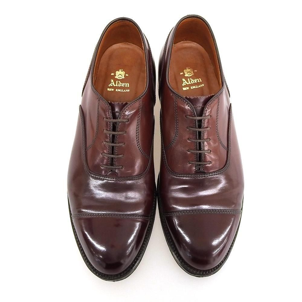 オールデン 5180 ストレートチップ コードバン バーガンディ