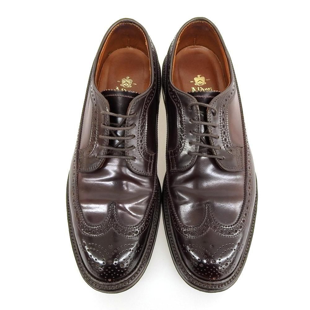 オールデン 975 ロングウイング フルブローグ コードバン バーガンディ