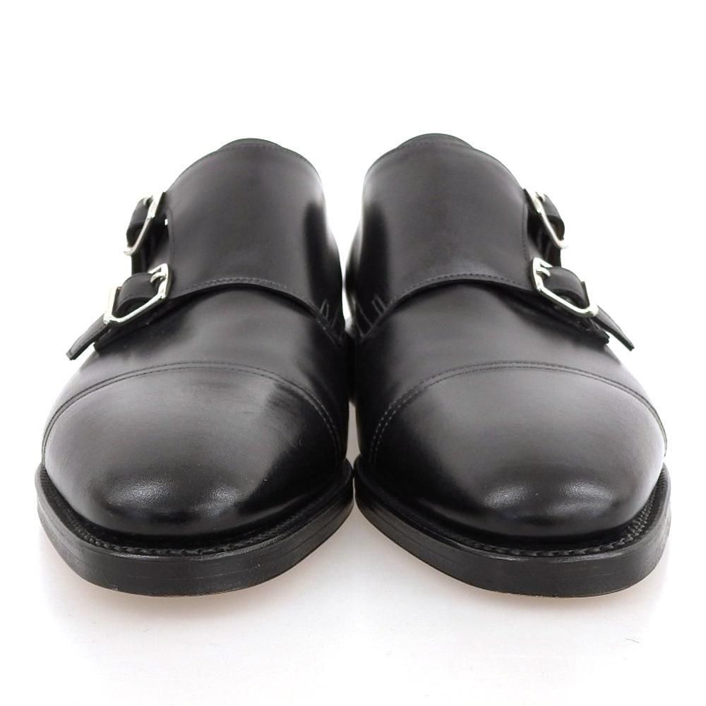 JOHN LOBBジョンロブ ウィリアム新品 ダブルモンク サイズ8.5E 黒 ジョンロブ WILLIAM(ウィリアム)ダブルモンク ブラック 黄色箱期