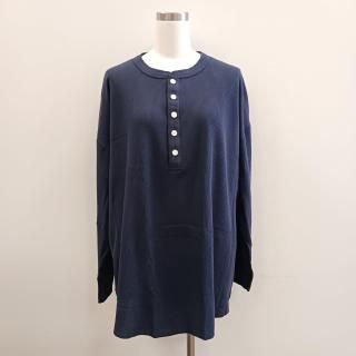 Hanes-HENLY-NECK LOOSE WIDE  WAFFLE