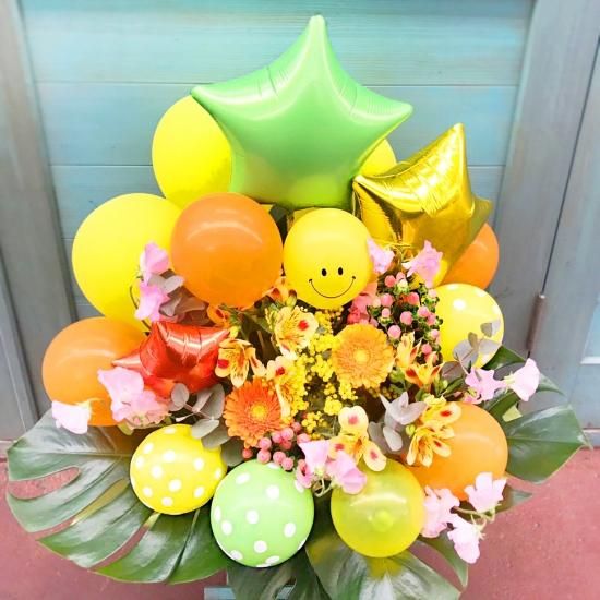 【treat ürself】バルーンフラワー ジャカード ワンピース イエロー treat ürself】バルーンフラワー ジャカード ワンピース イエロー