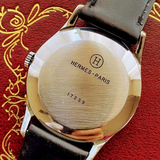 OH済【一目惚れ】HERMES ★ エルメス ビンテージ デイト 手巻き腕時計