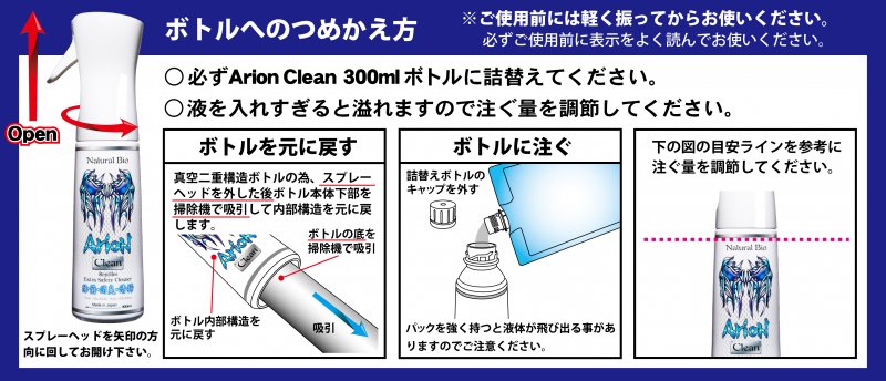 アリオンクリーンセット / Arion Clean Set - 強力除菌・消臭・清掃