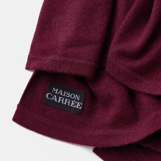 CASHMERE STOLEBURGUNDY - maisoncarree CASHMERE STOLEBURGUNDY - maisoncarree