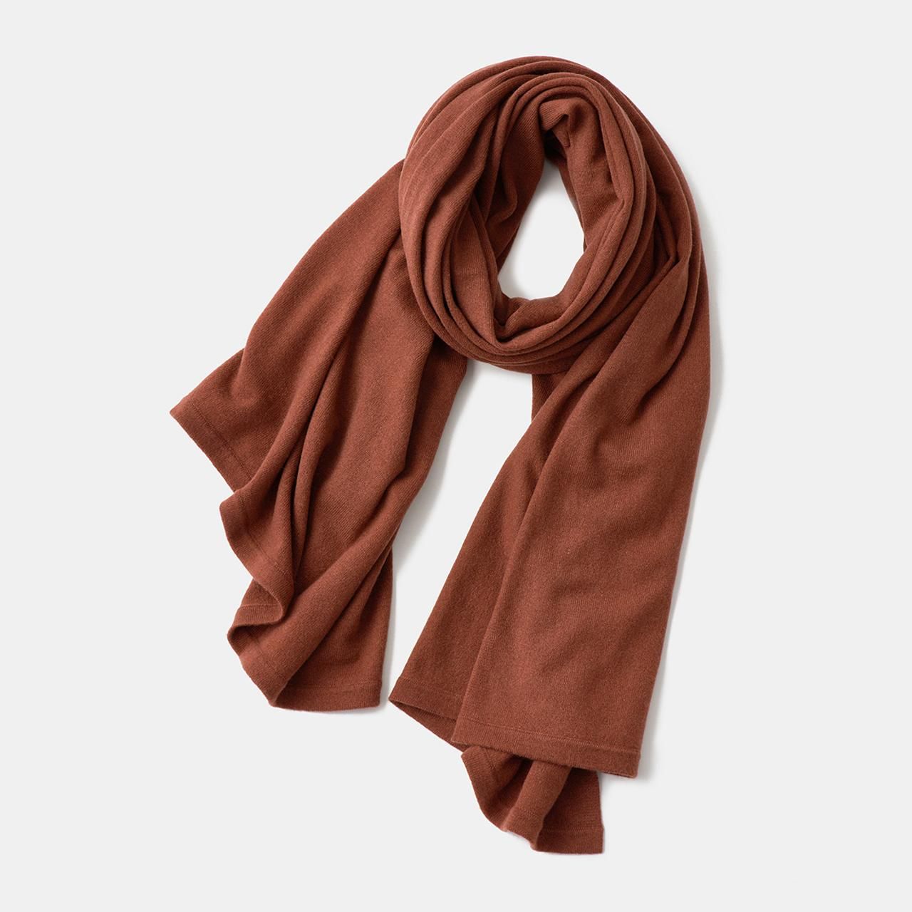 CASHMERE STOLE<BR>RED BRICK