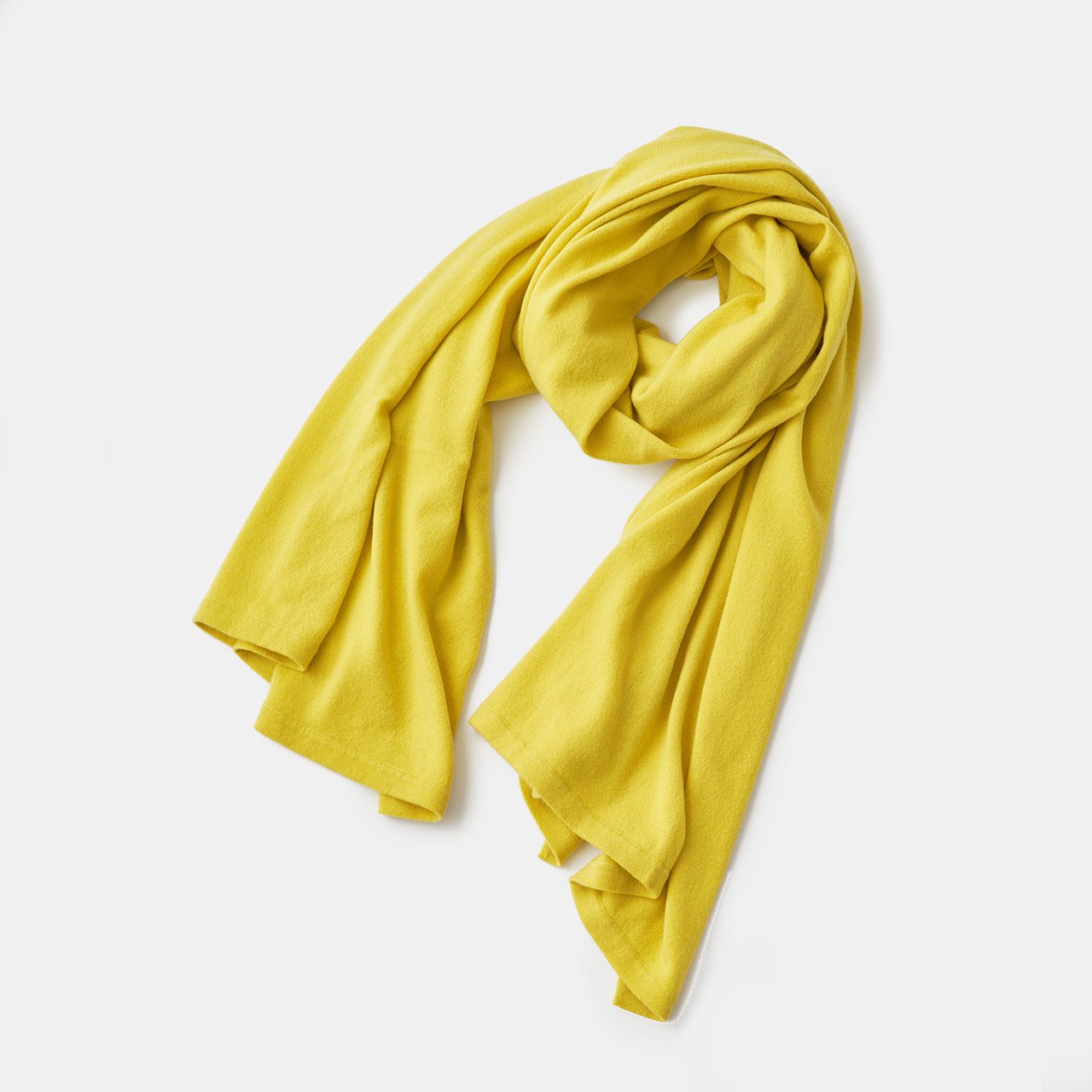 CASHMERE STOLE<BR>CHICK YELLOW