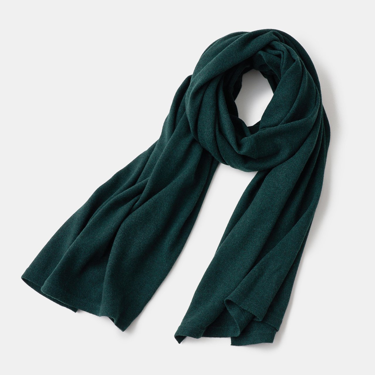 CASHMERE STOLE<BR>FOREST GREEN