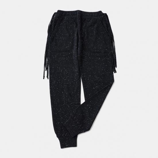 CASHMERE STARDUST PANTS BLACK - maisoncarree CASHMERE STARDUST PANTS BLACK - maisoncarree