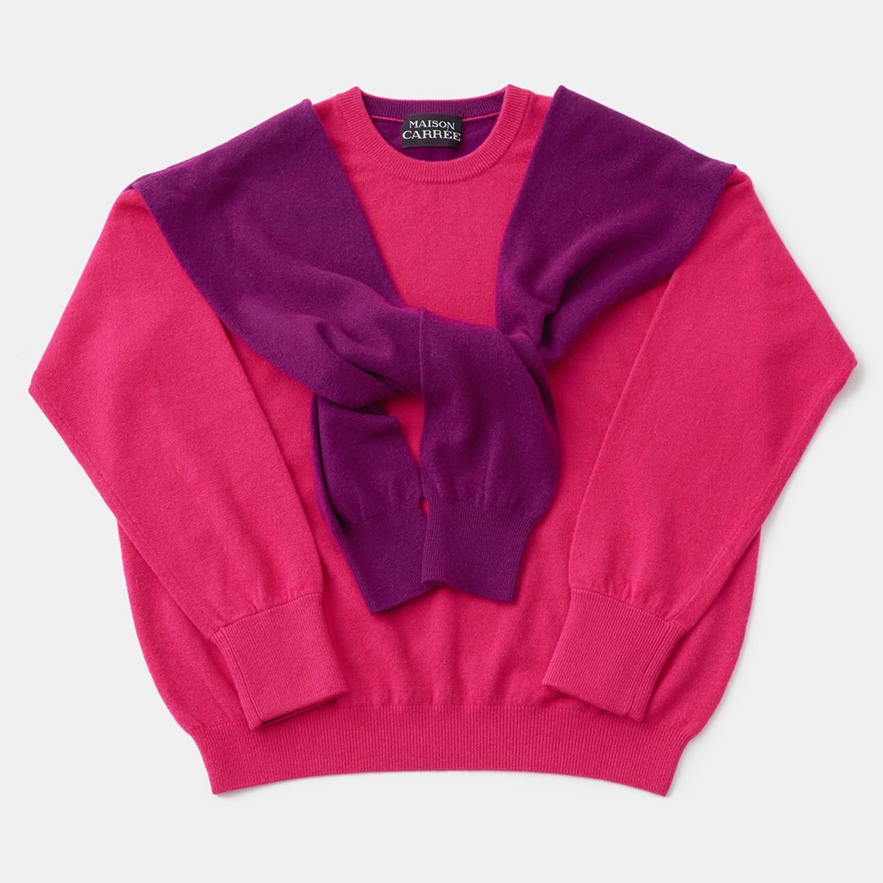 CASHMERE DOUBLE KNIT<BR>PINKVIOLET