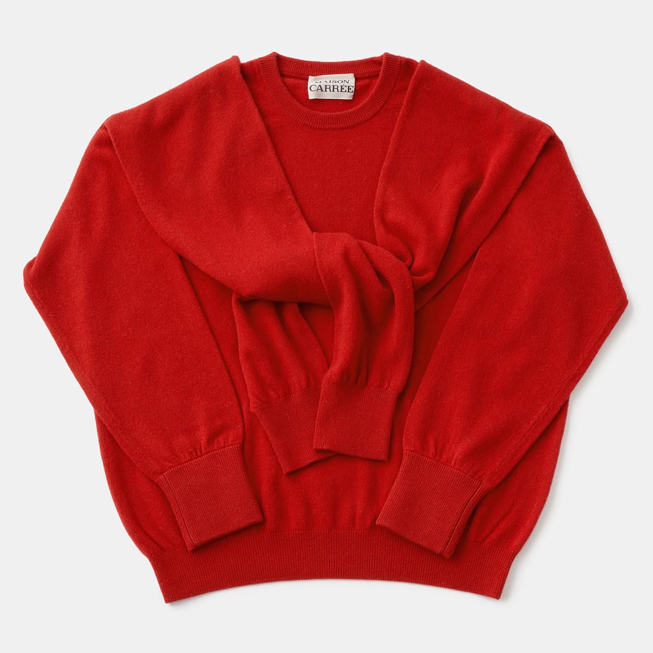 CASHMERE DOUBLE KNIT<BR>REDRED