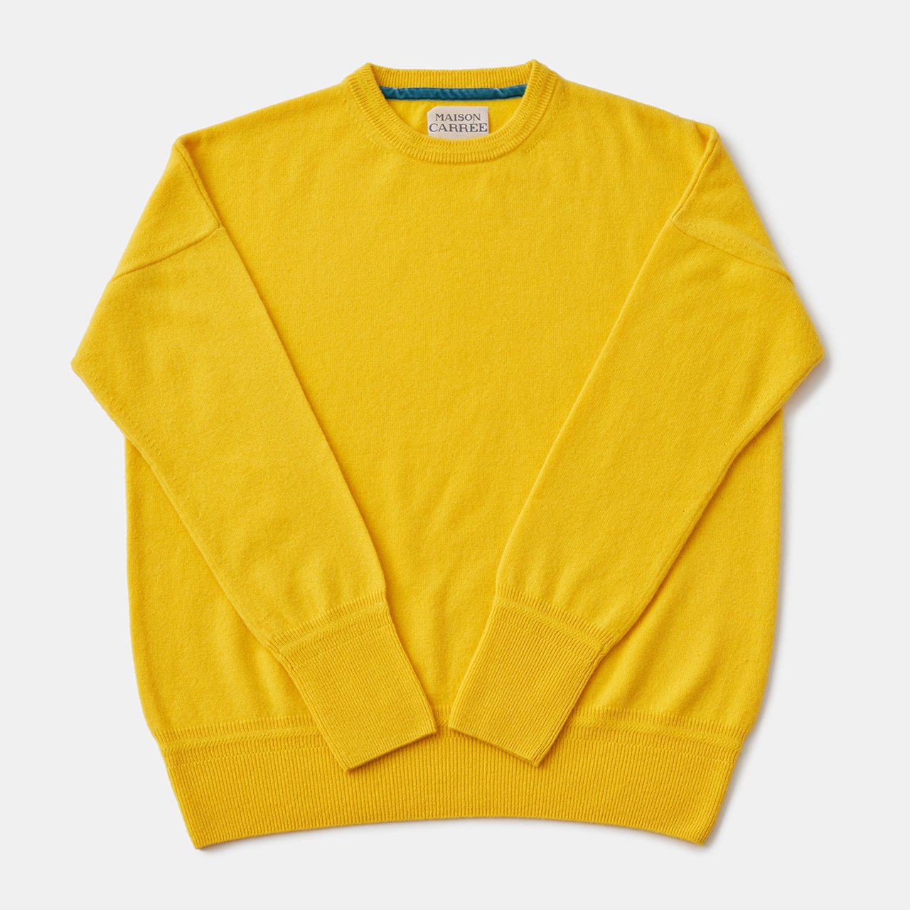 CASHMERE Basic Tops<BR>YELLOW