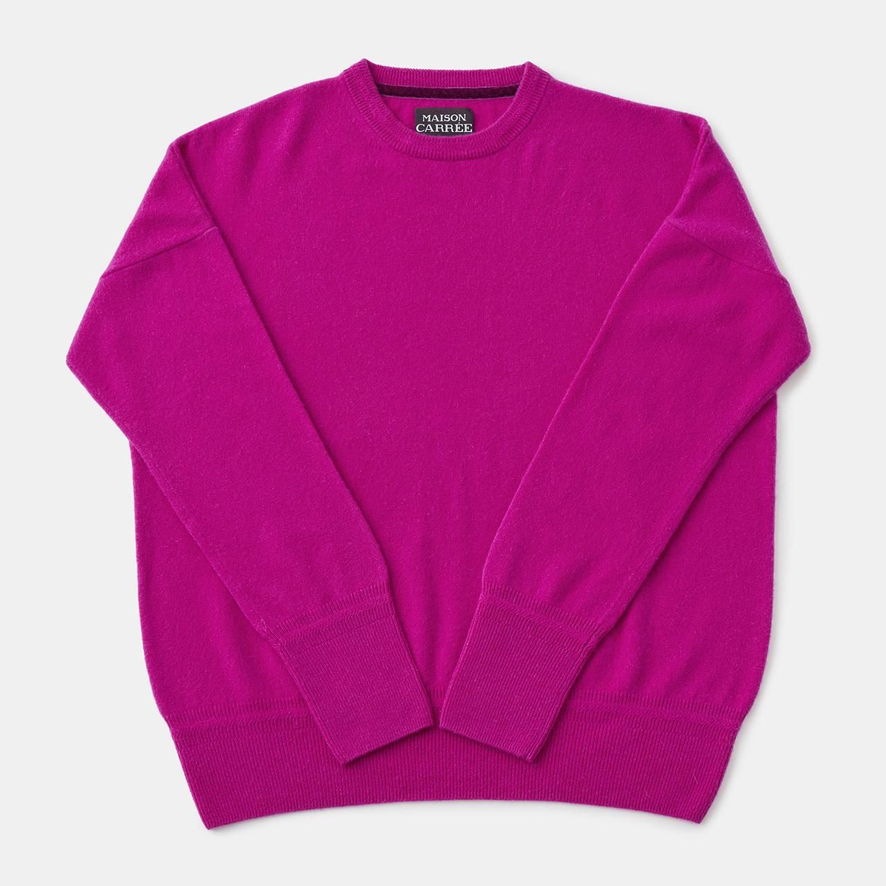 CASHMERE BASIC HALF SLEEVE TOPSPALE PINK - maisoncarree
