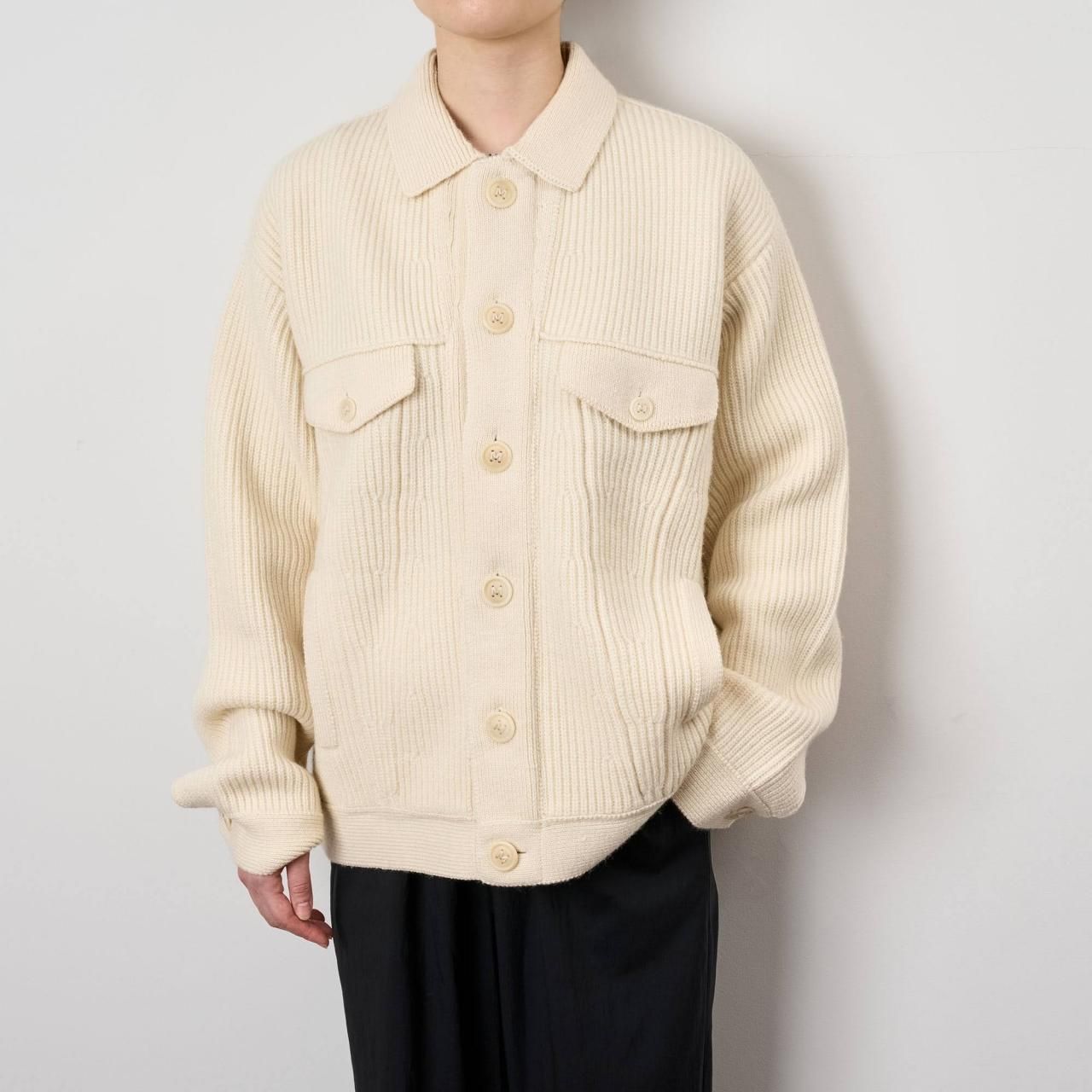 WOOL G-JyanBLACK - maisoncarree WOOL G-JyanBLACK - maisoncarree