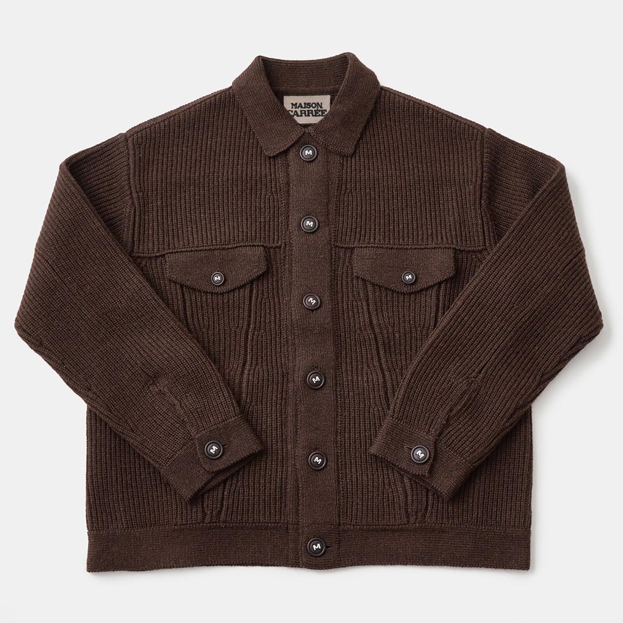 トップス Maison carree WOOL G-Jyan BLACK MAISON CARREE MC-07-08 Pink cashmere100 Raglan sleeve mini