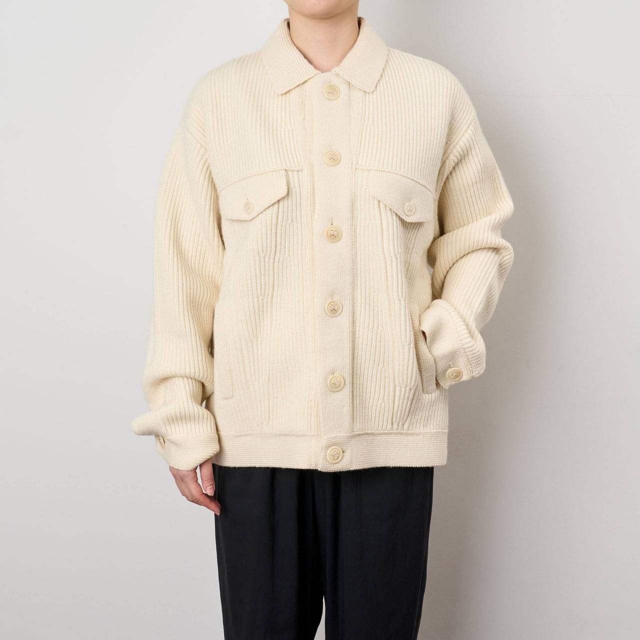 【美品】MAISON CARREE WOOL G-Jyan BEIGE WOOL G-JyanBEIGE - maisoncarree