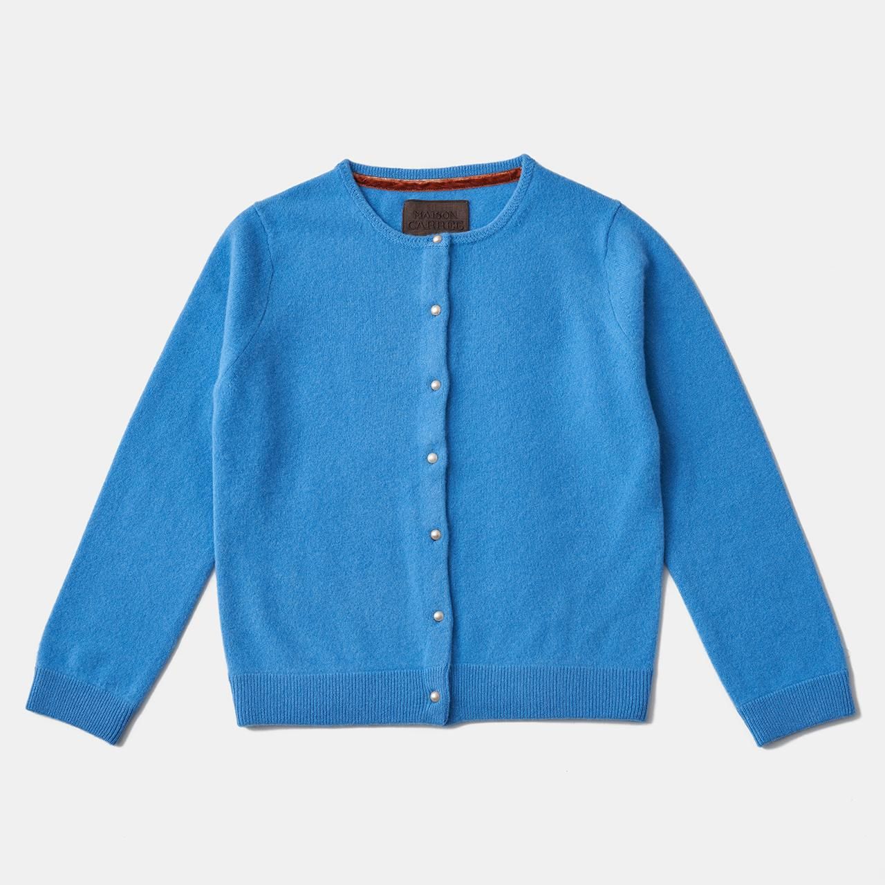 CASHMERE Blanchett CARDIGANBLUE - maisoncarree