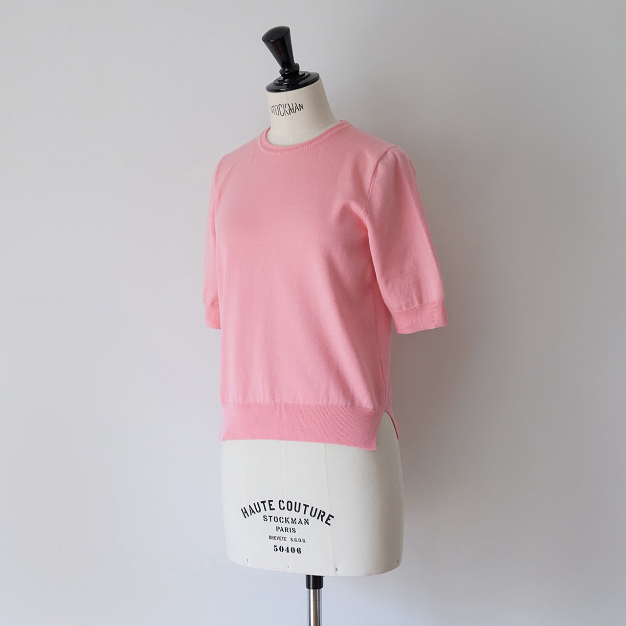 Basic half sleeve knitPINK - maisoncarree