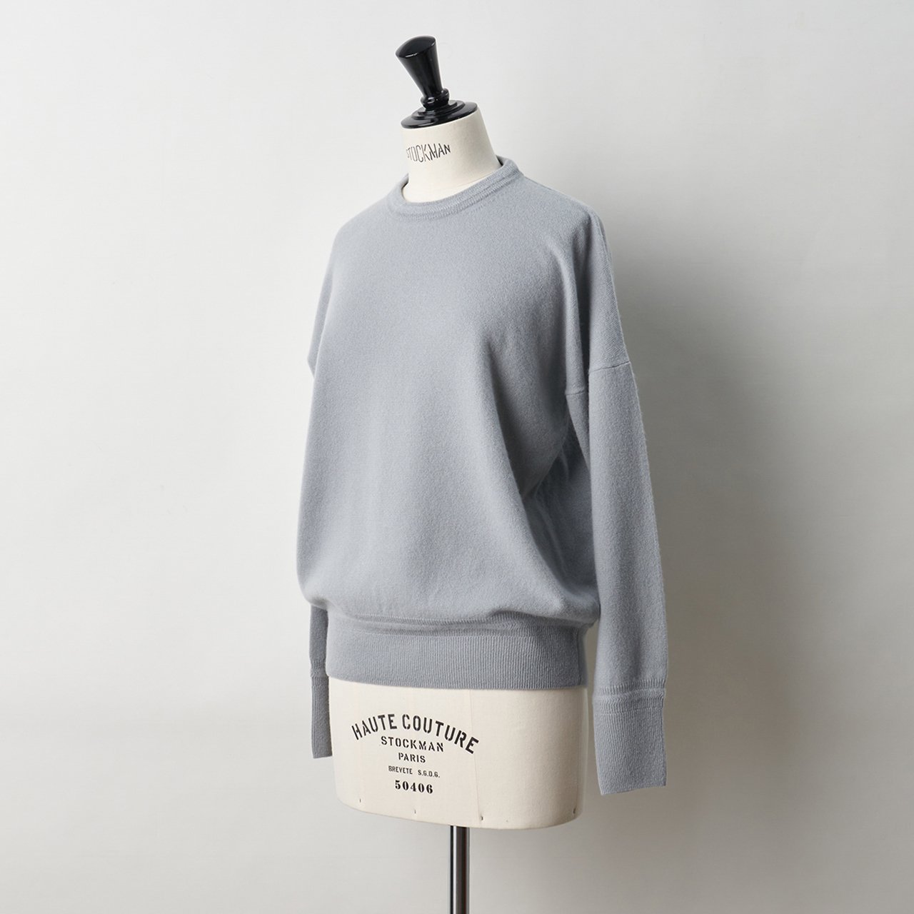 CASHMERE BASIC TOPS<BR>CLOUDY SKY