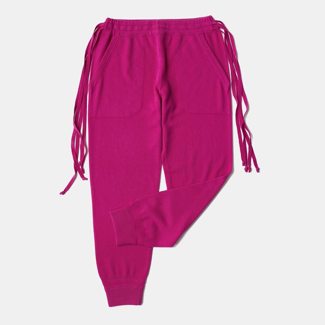 CASHMERE BASIC PANTS<BR>PINK