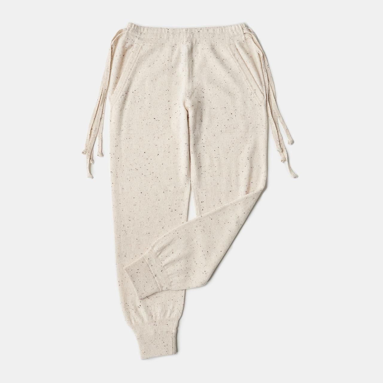 CASHMERE STARDUST PANTS<BR>COOKIE&CREAM