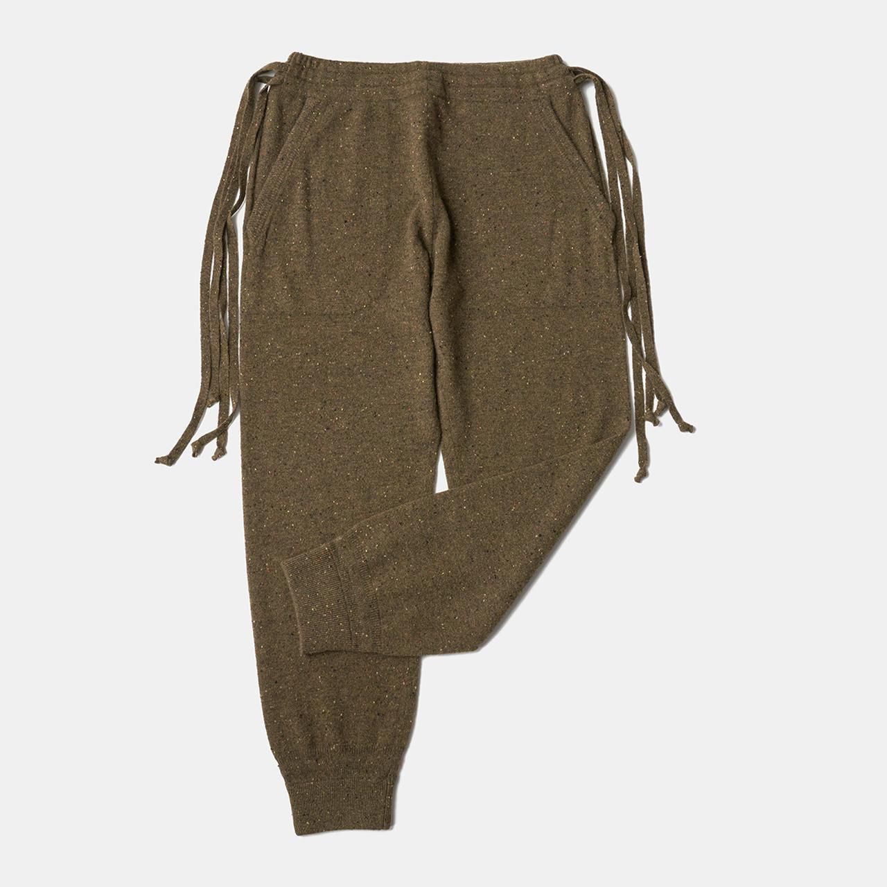 CASHMERE STARDUST PANTS<BR>KHAKI