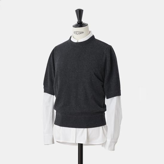 MAISON CARRÉE Basic half sleeve knit MAISON CARRÉE Basic half sleeve knit - Pale Jute