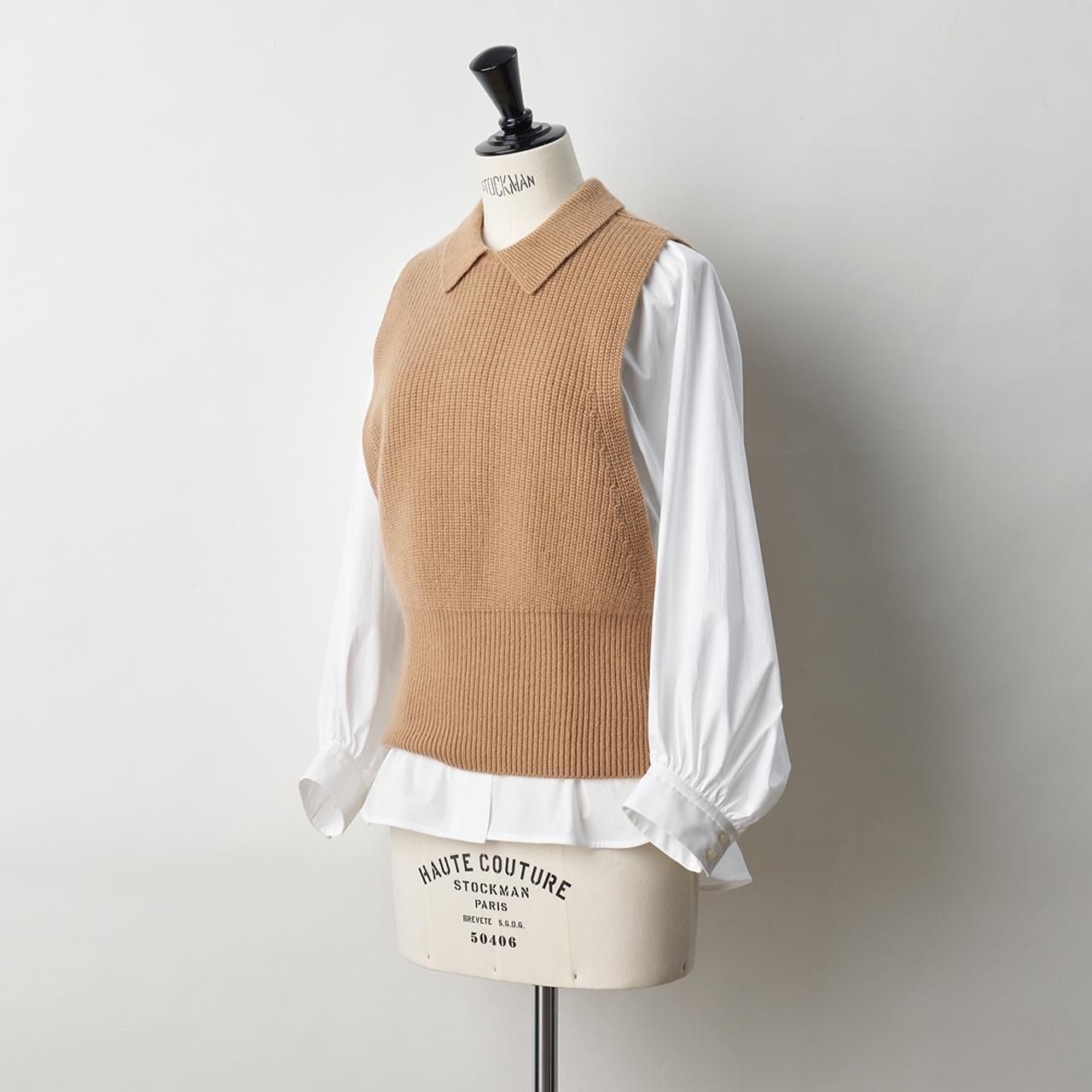 ＜6(ROKU)＞CASHMERE VEST/ベスト(元値¥25,300)ニット/セーター