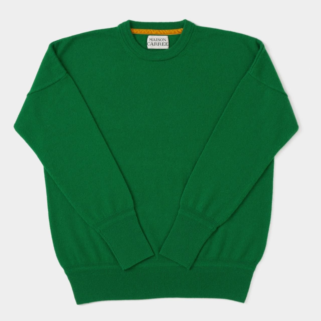 CASHMERE BASIC TOPS<BR>GREEN