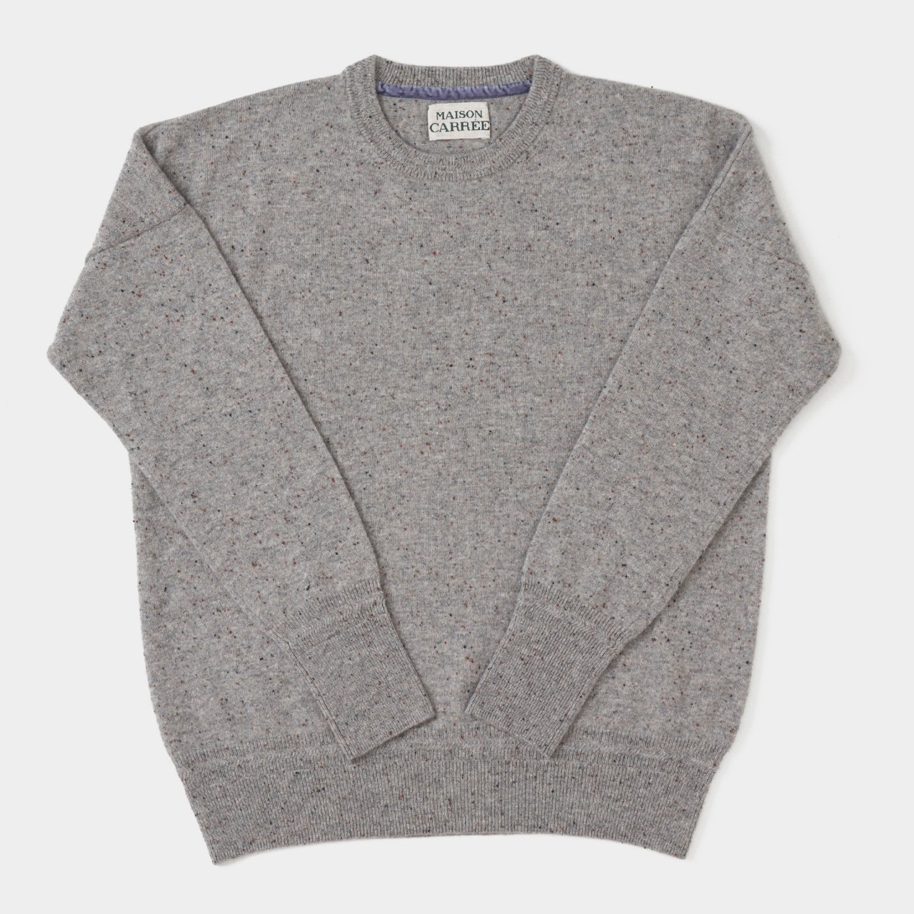 CASHMERE STARDUST TOPS<BR>GRAY