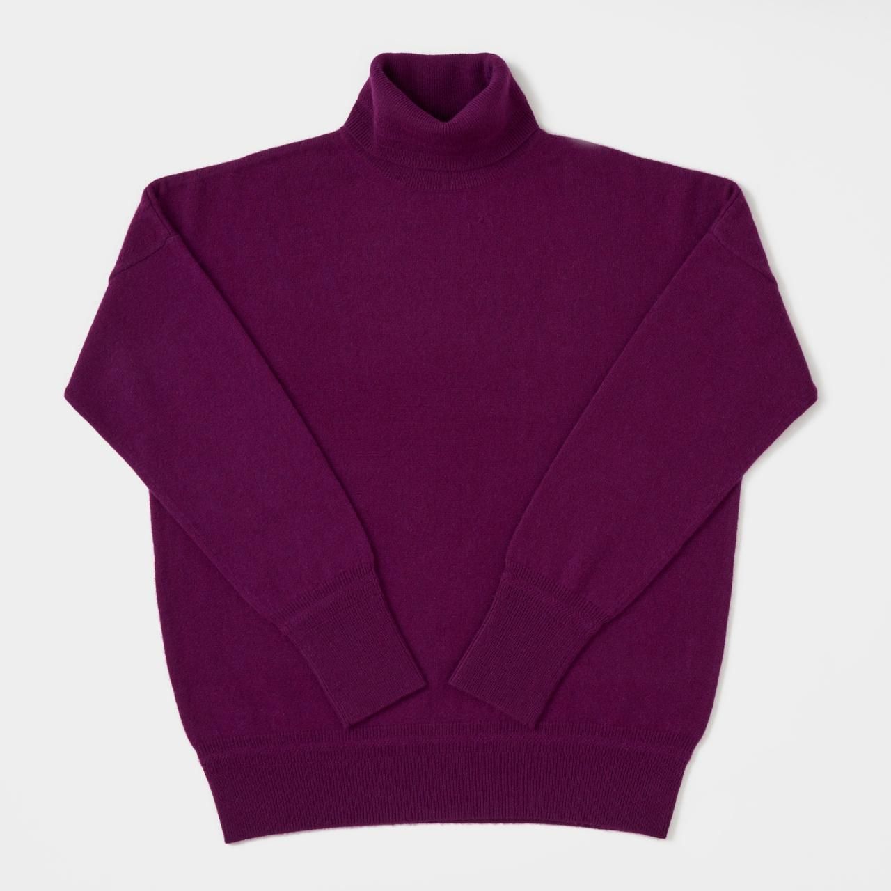 CASHMERE BASIC TURTLE<BR>PURPLE