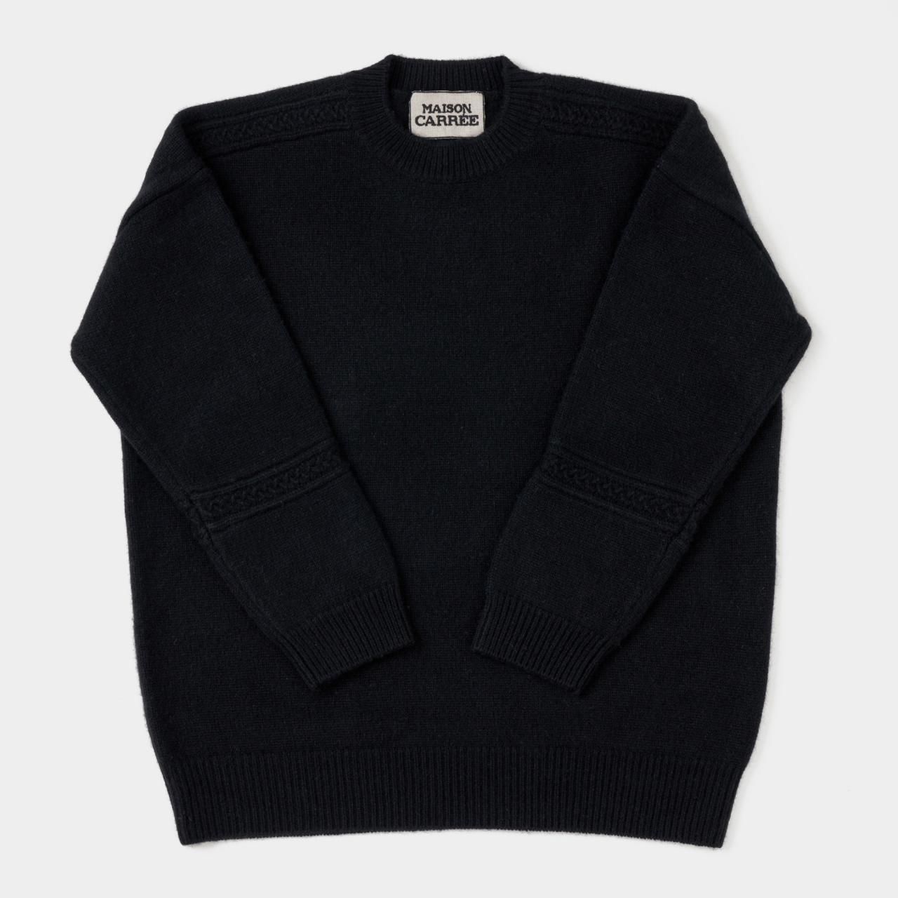 パーティを彩るご馳走や CASHMERE maisoncarree - KNITBLACK CABLE トップス