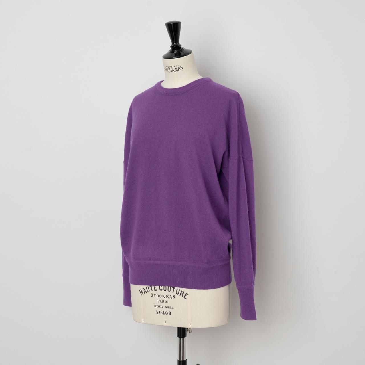 CASHMERE BASIC TOPSPURPLE - maisoncarree