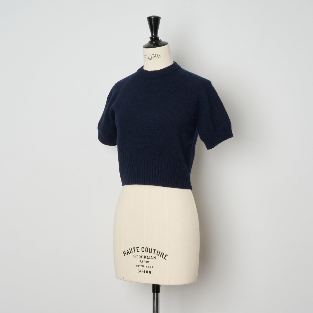 CASHMERE MINI TOPS<BR>NAVY