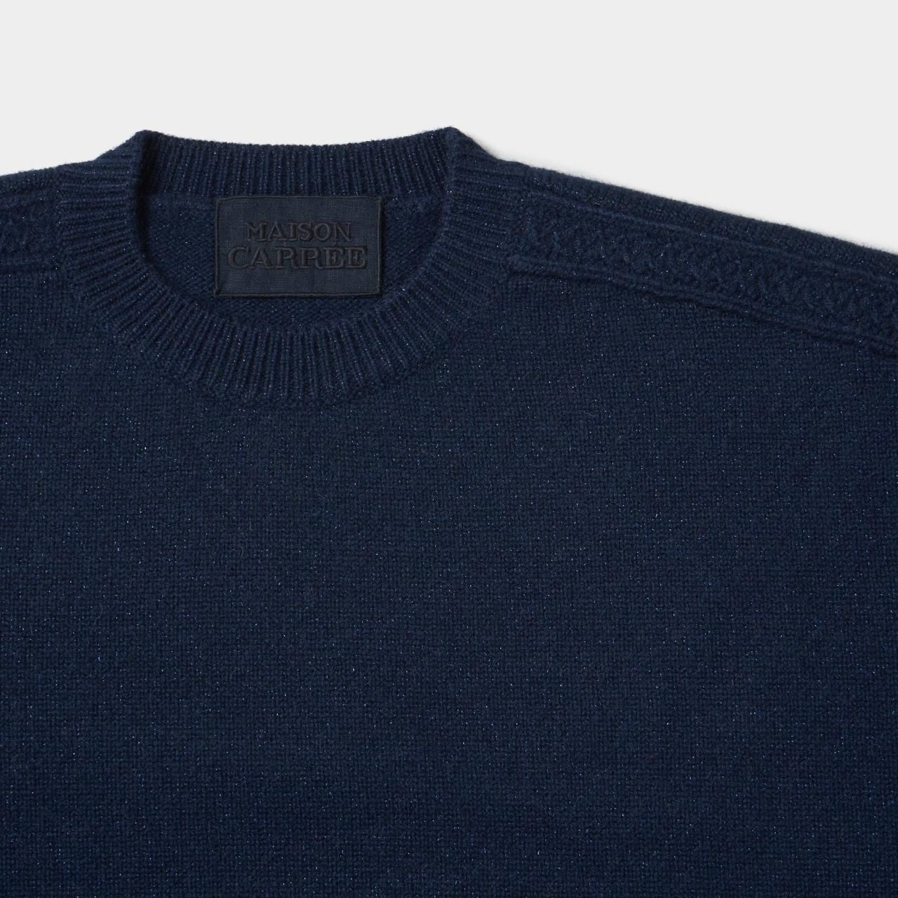 MAISON CARREE メゾンカレ カシミヤ100% ニット CASHMERE CABLE KNITGREEN - maisoncarree