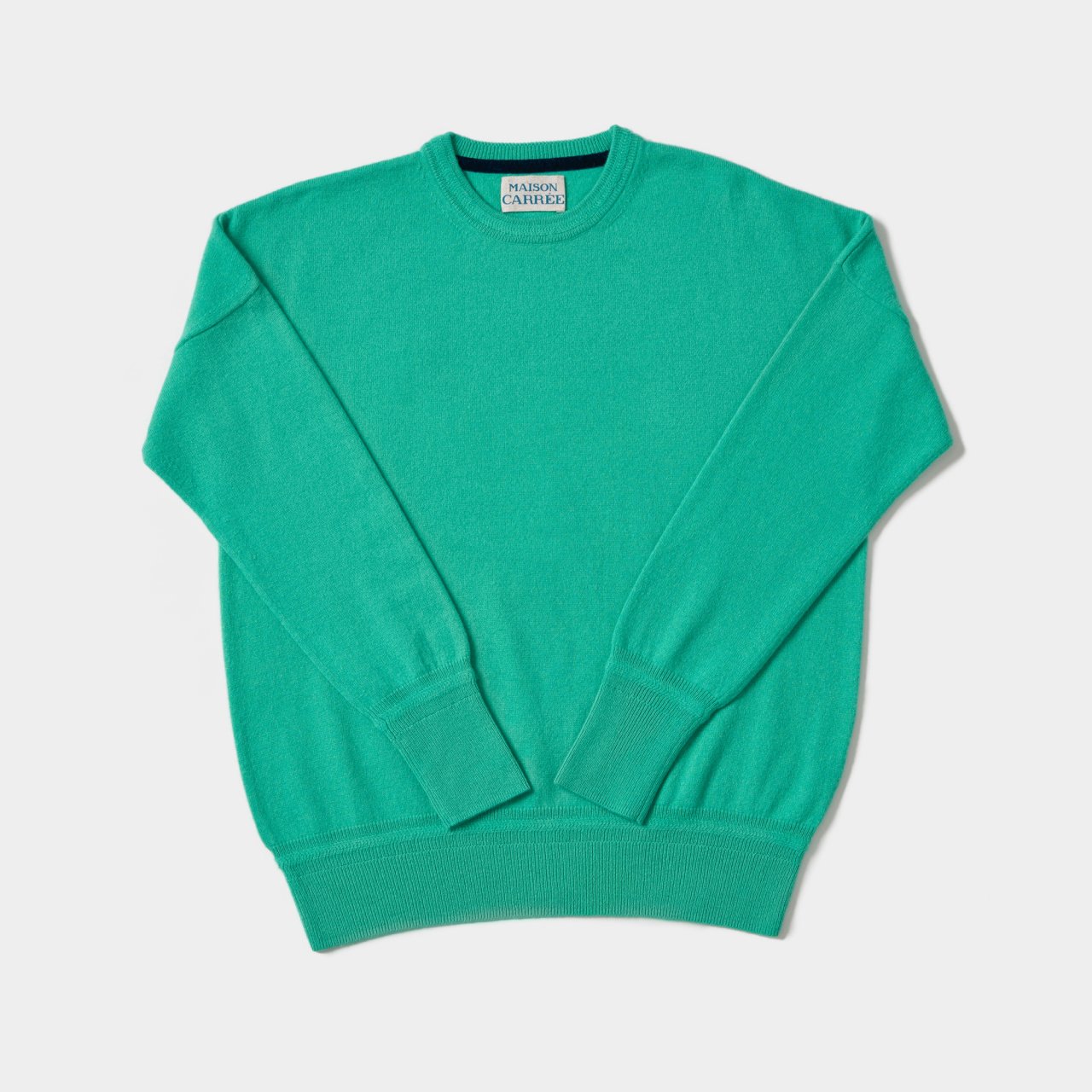 CASHMERE BASIC TOPS<BR>GREEN