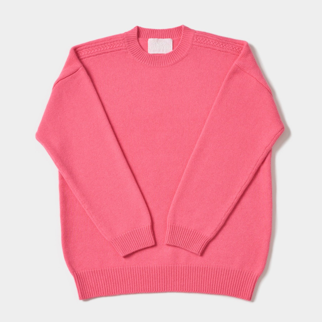 CASHMERE CABLE KNIT<BR>PINK