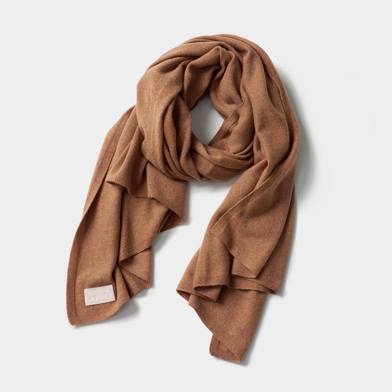 CASHMERE MILKY WAY STOLE<BR>CAMEL