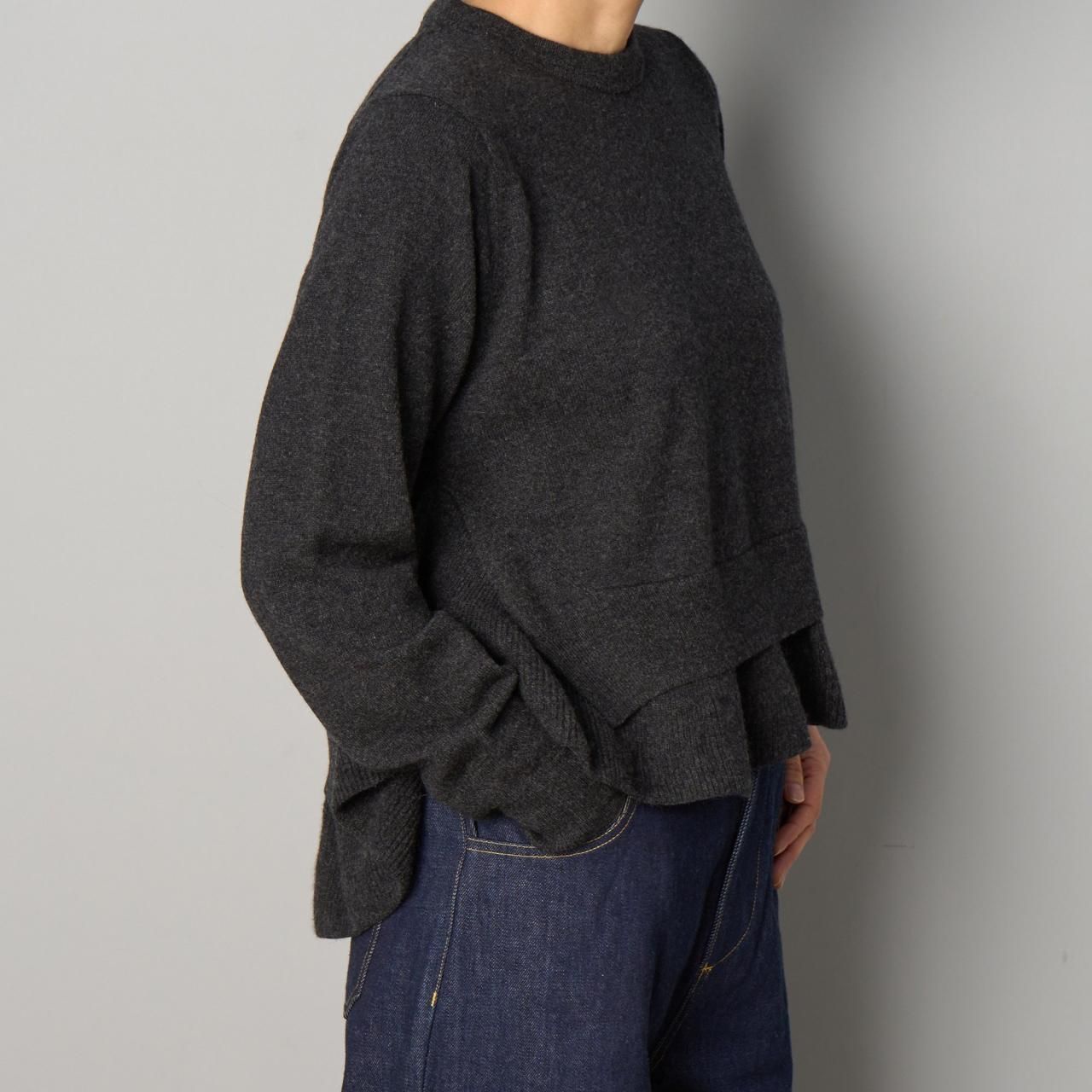 メゾンカレ　ニットパンツ　グレイ　カシミア メゾンカレ ニットパンツ グレイ カシミア新品