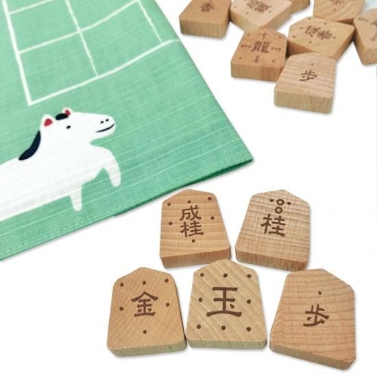 将棋盤駒2点セット(動けるマスがわかる駒) - 子ども向け将棋通販