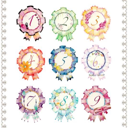 数字ロゼット フレークシール - & colors